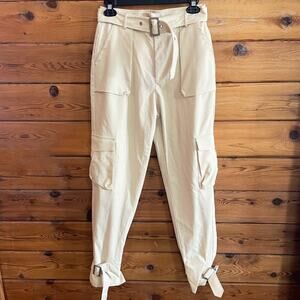 Choosy Cream Cargo Pants Size 4